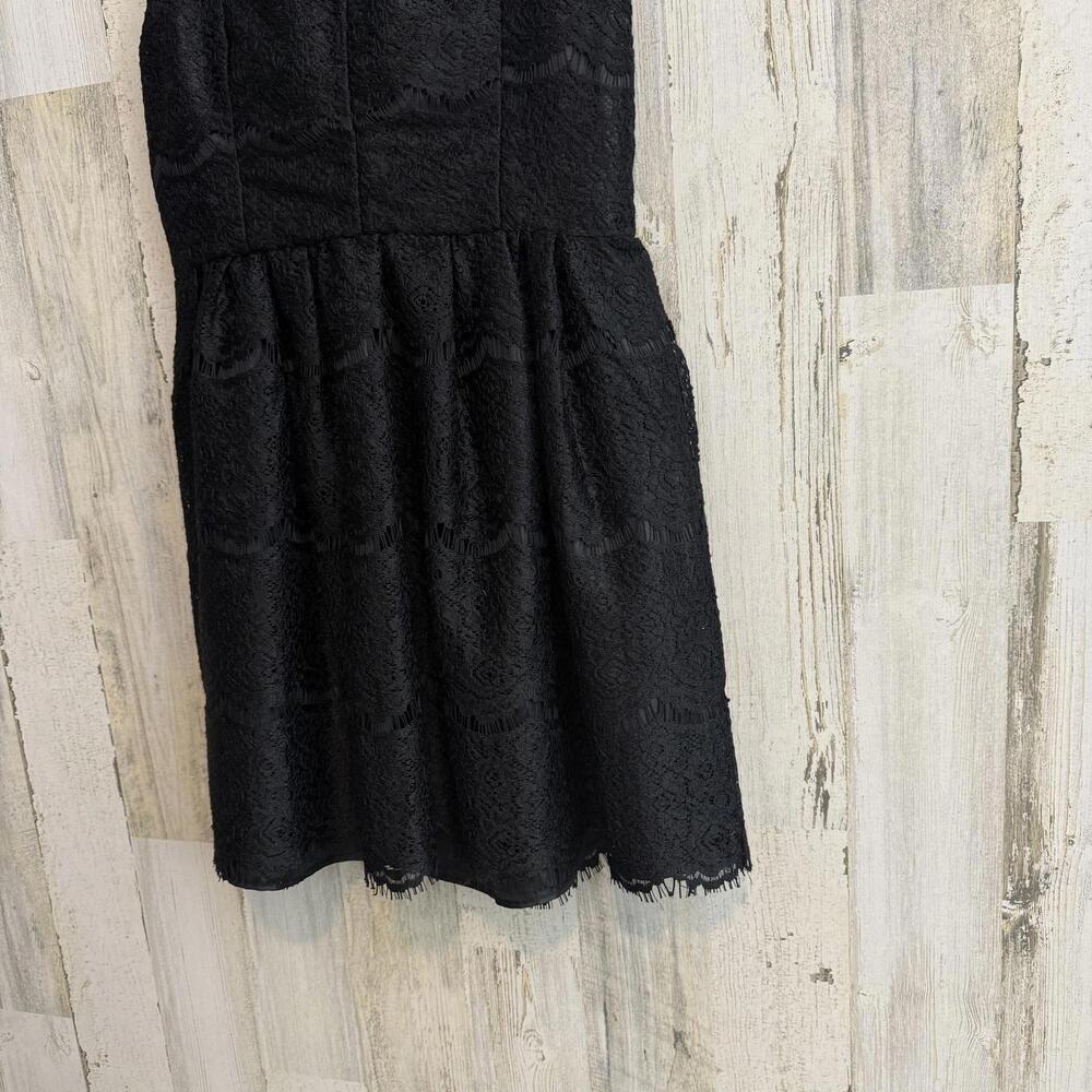 *Altar'd State Chic Black Lace Dress Keyhole Womens Size Large Chic Feminine - Picture 12 of 13